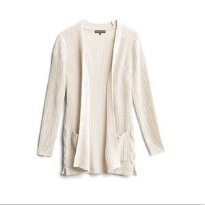 Stitch Fix Lace Up Detail Cardigan Cream NWT Large